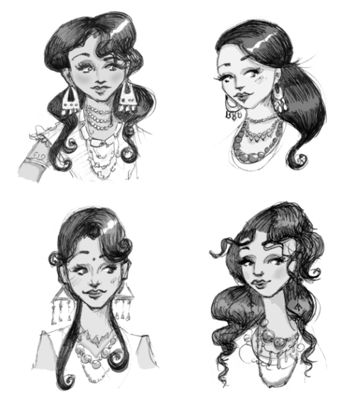 character studies for Dolly Singh